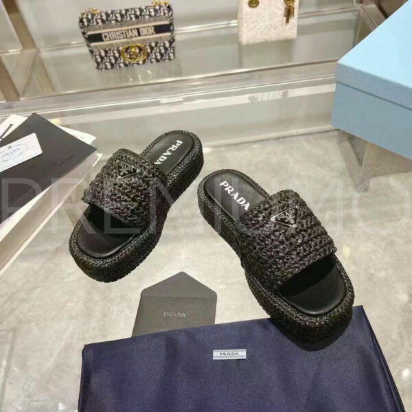 Prada Monolith шлепанцы PR443985 4