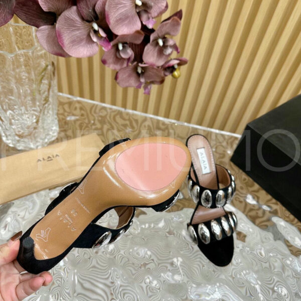 Alaia Tribal Velvet сабо PR495623 9