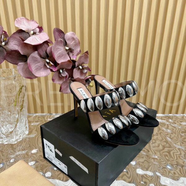 Alaia Tribal Velvet сабо PR495623 5