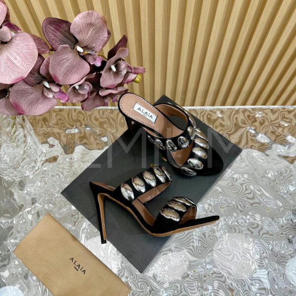 Alaia Tribal Velvet сабо PR495623 6