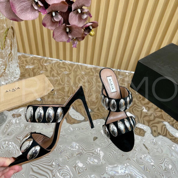 Alaia Tribal Velvet сабо PR495623 7