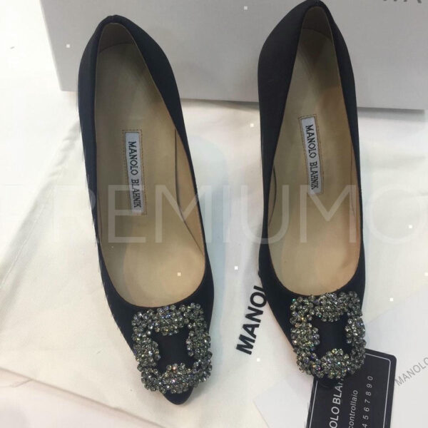 Manolo Blahnik туфли атласные PR7867PX 9