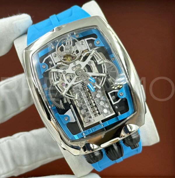 Jacob & Co голубые часы PR522064