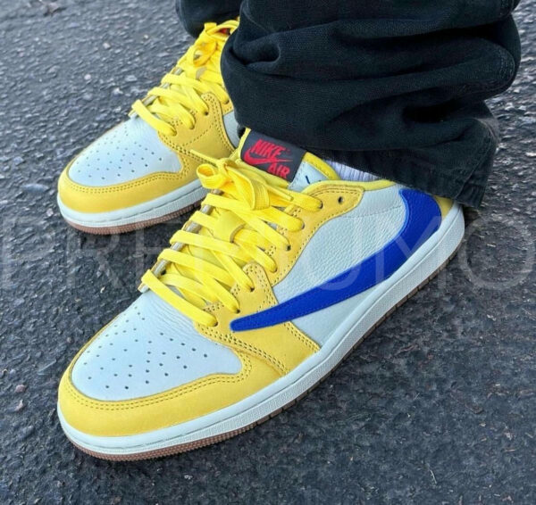 Nike Travis Scott x Air Jordan 1 Low OLIVE кроссовки PR212852 8