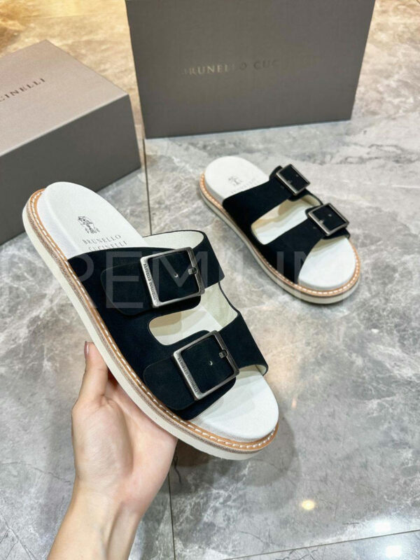 Brunello Cucinelli шлепанцы PR472879 3