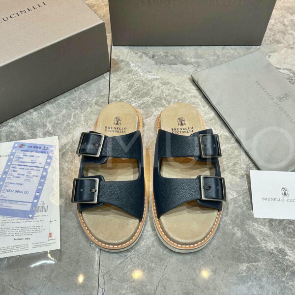 Brunello Cucinelli шлепанцы PR584167 7