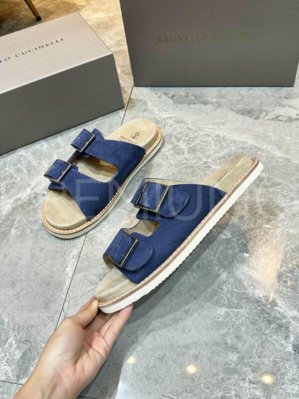 Brunello Cucinelli шлепанцы PR381808 4