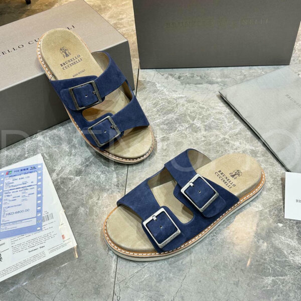 Brunello Cucinelli шлепанцы PR381808 5