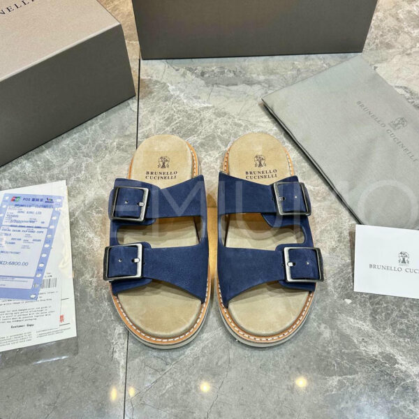 Brunello Cucinelli шлепанцы PR381808 6