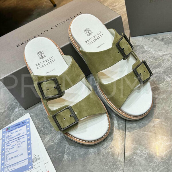 Brunello Cucinelli шлепанцы PR619295 6