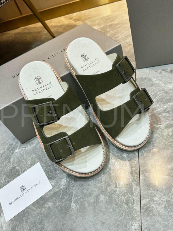Brunello Cucinelli шлепанцы PR433640 7