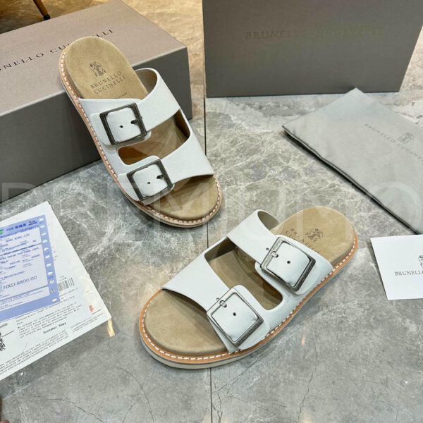 Brunello Cucinelli шлепанцы PR967890 7