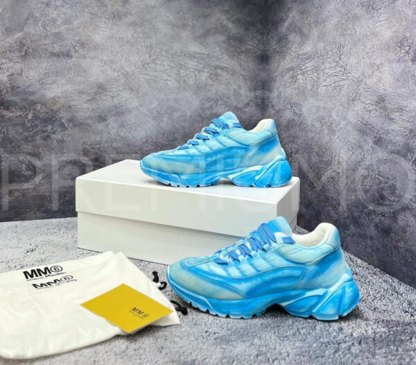 Maison Margiela кроссовки голубые дизайнерские PR256935 19