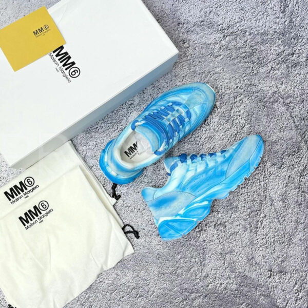 Maison Margiela кроссовки голубые дизайнерские PR256935 25