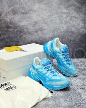 Maison Margiela кроссовки голубые дизайнерские PR256935