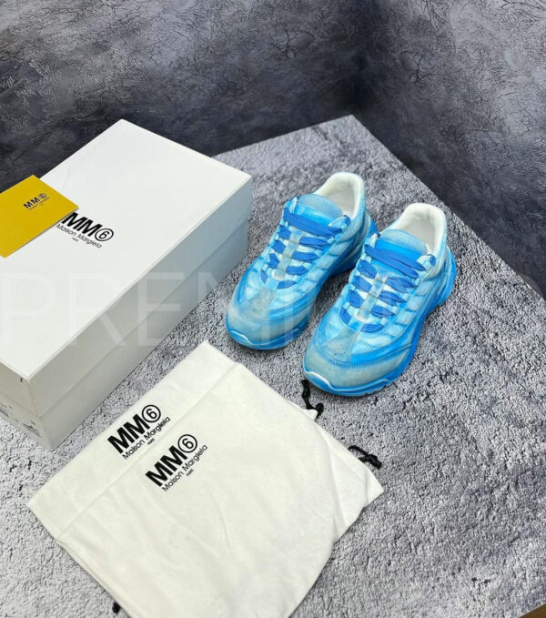 Maison Margiela кроссовки голубые дизайнерские PR256935 23