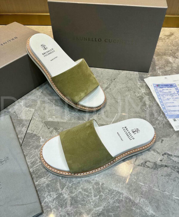Brunello Cucinelli шлепанцы PR148487 3