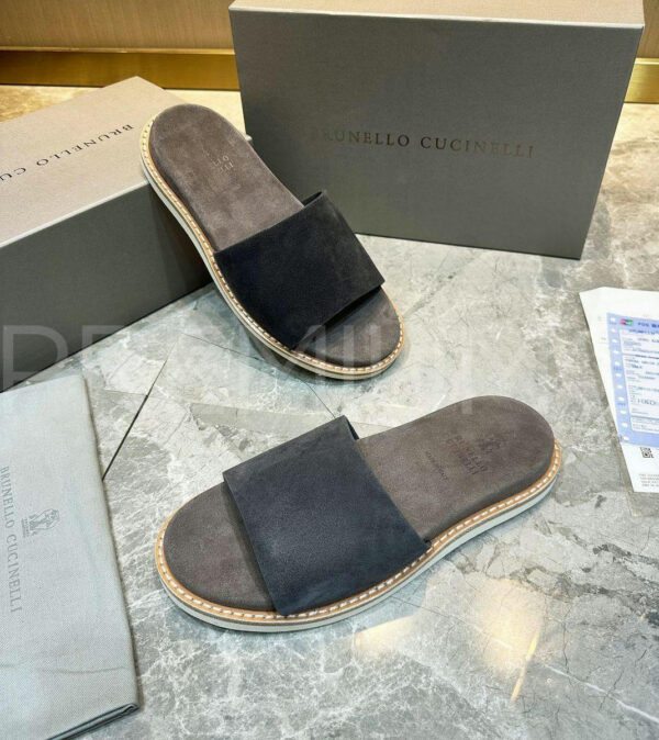 Brunello Cucinelli шлепанцы PR864776 5