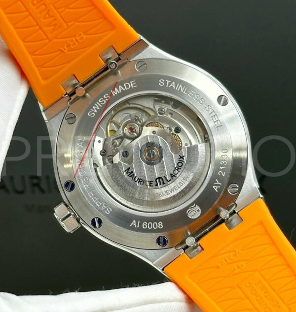 Maurice Lacroix часы оранжевые дизайнерские PR901683 4