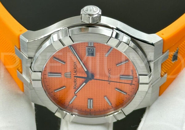 Maurice Lacroix часы оранжевые дизайнерские PR901683 2