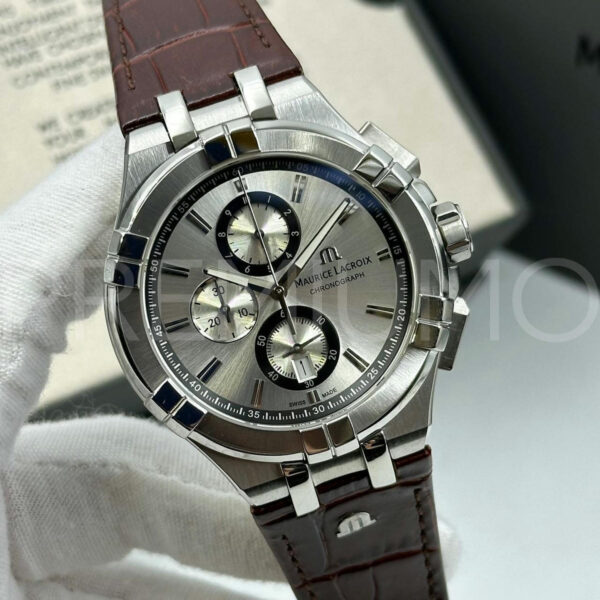 Maurice Lacroix часы с кожаным ремешком PR773627