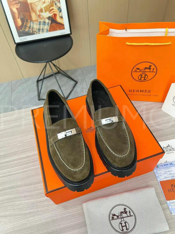 Hermes лоферы PR396059 4