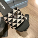 Prada Embroidered Fabric шлепанцы PR571204 13