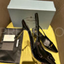 Prada Patent leather slingback pumps туфли PR180755 45