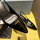 Prada Patent leather slingback pumps туфли PR180755 43