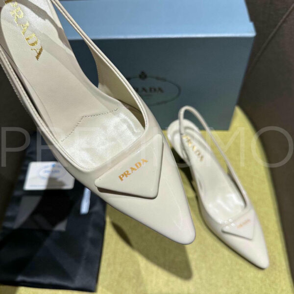 Prada Patent leather slingback pumps туфли PR380720 15