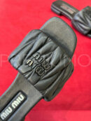 Miu Miu Matelassé nappa шлепанцы PR972358 10