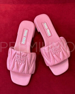 Miu Miu Matelassé nappa шлепанцы PR380818