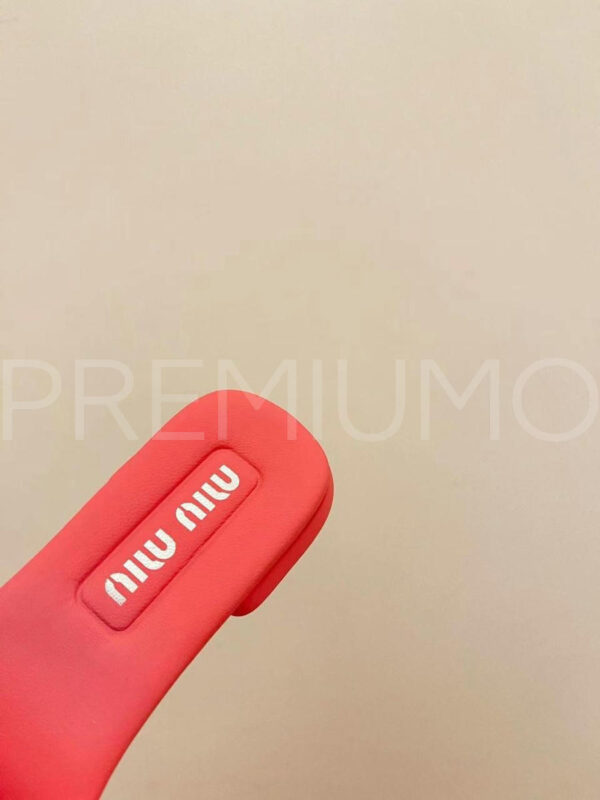 Miu Miu Matelassé nappa шлепанцы PR733153 4