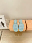 Miu Miu Matelassé nappa шлепанцы PR855315 6