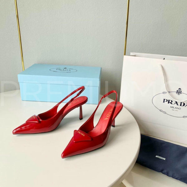 Prada Patent leather slingback pumps туфли PR872741 3