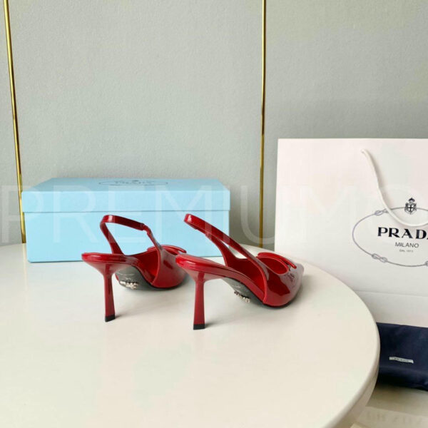 Prada Patent leather slingback pumps туфли PR872741 6
