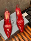 Prada Patent leather slingback pumps туфли PR872741 35