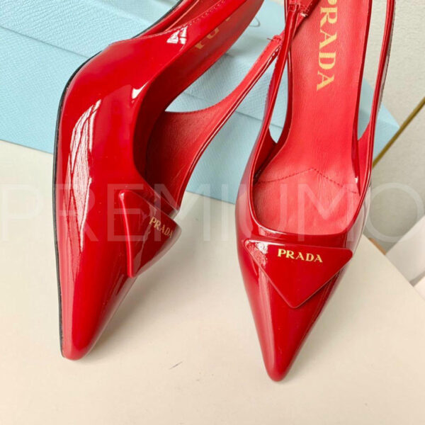Prada Patent leather slingback pumps туфли PR872741 5