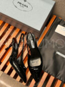 Prada Patent leather slingback pumps туфли PR180755 28