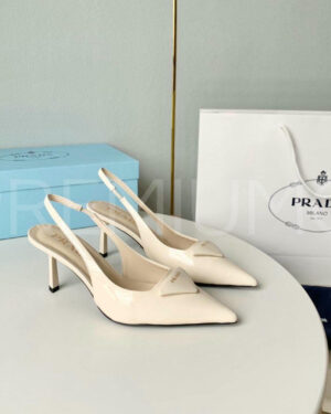 Prada Patent leather slingback pumps туфли PR380720
