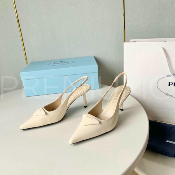 Prada Patent leather slingback pumps туфли PR380720 2