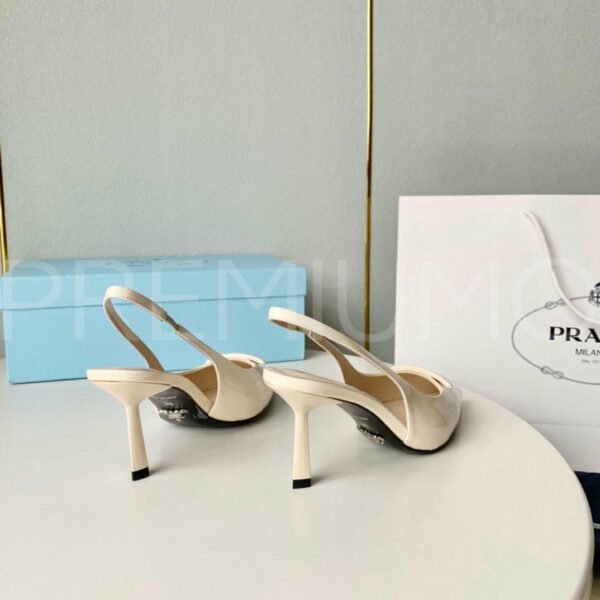 Prada Patent leather slingback pumps туфли PR380720 6