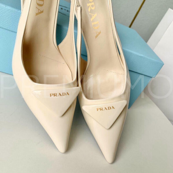 Prada Patent leather slingback pumps туфли PR380720 7