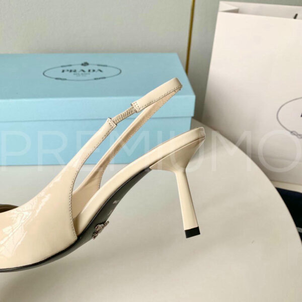 Prada Patent leather slingback pumps туфли PR380720 8