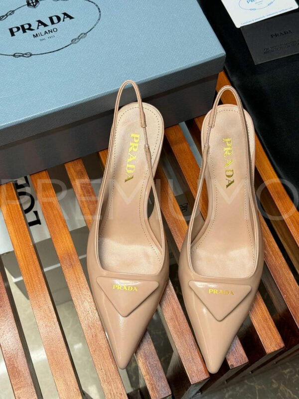 Prada Patent leather slingback pumps туфли PR489108 3