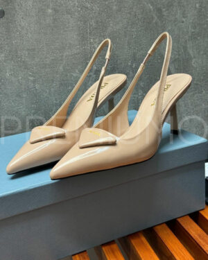 Prada Patent leather slingback pumps туфли PR489108