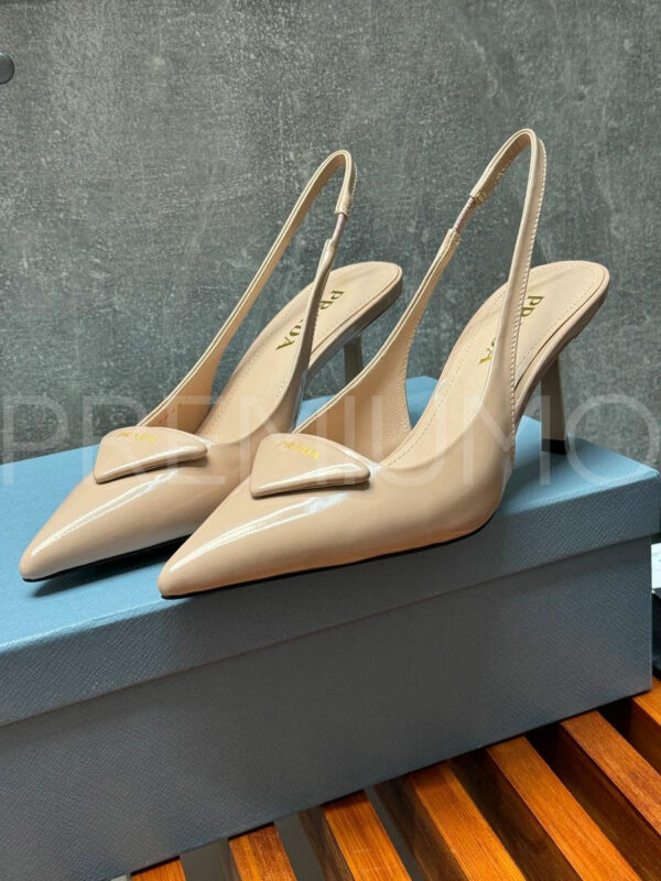 Prada Patent leather slingback pumps туфли PR489108