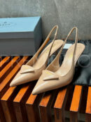 Prada Patent leather slingback pumps туфли PR489108 14