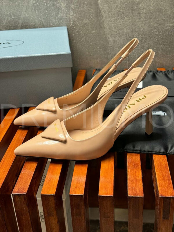 Prada Patent leather slingback pumps туфли PR489108 2
