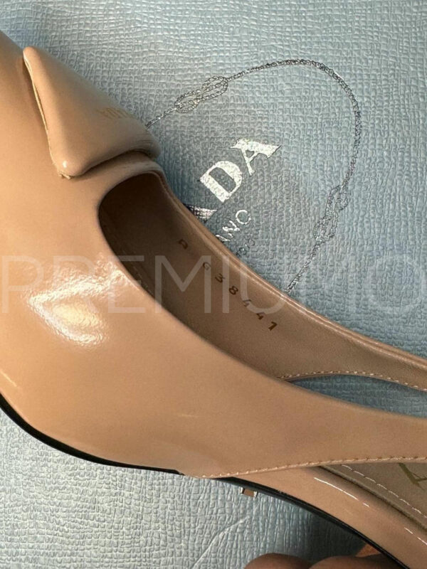 Prada Patent leather slingback pumps туфли PR489108 8